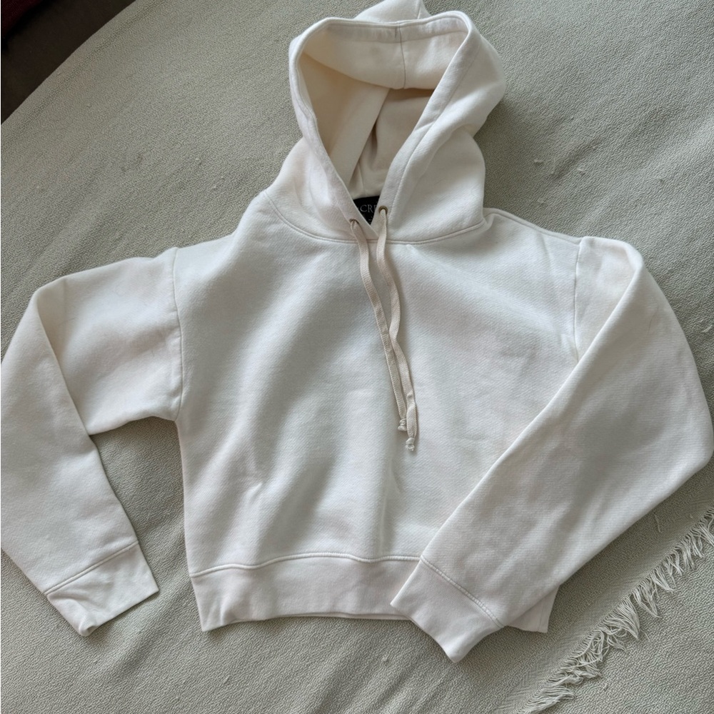 J.CREW cropped hoodie.
